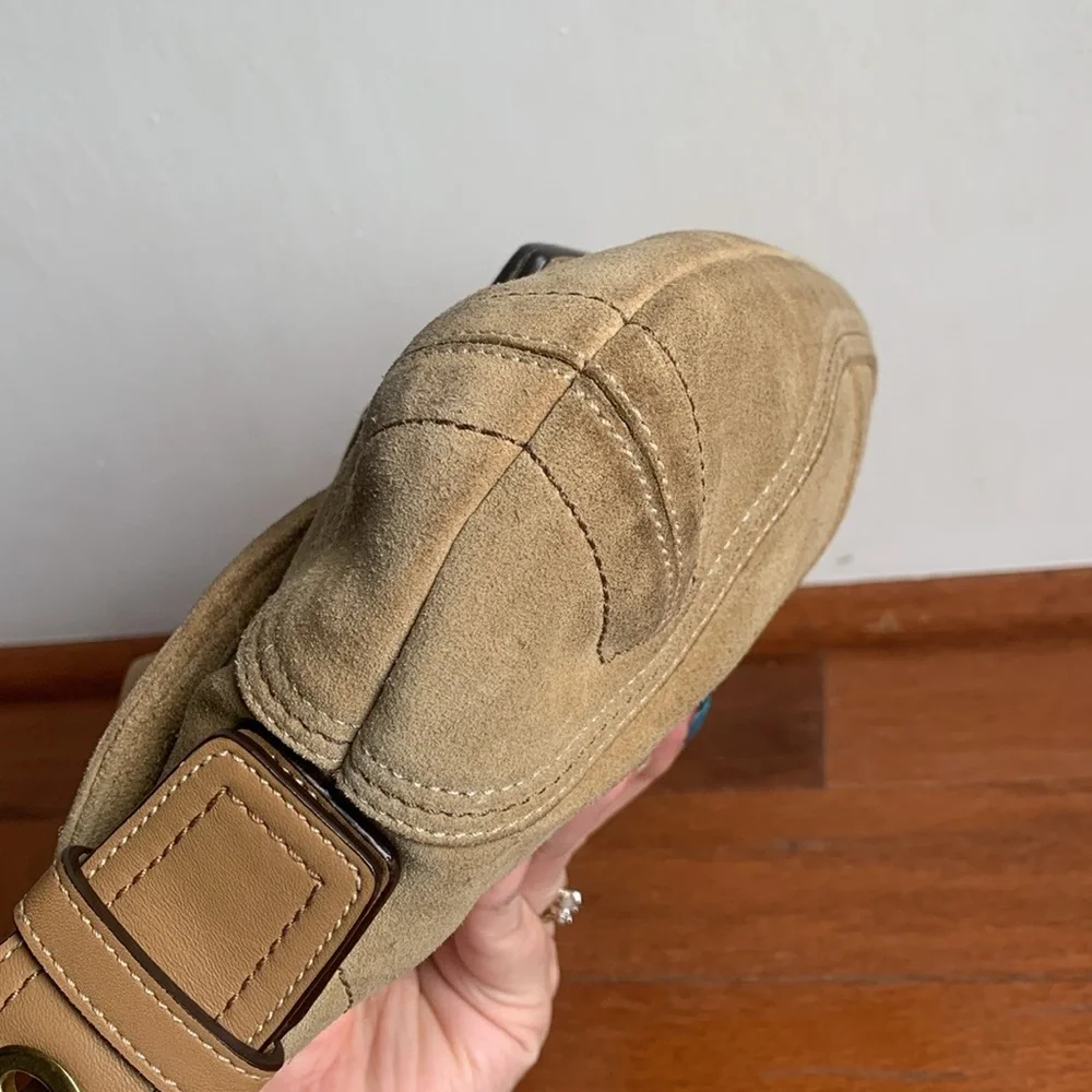 Coach Tan Suede Mini Soho Shoulder Bag - Picture 11 of 16